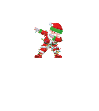 Dab Santa model turcoaz pe tricou