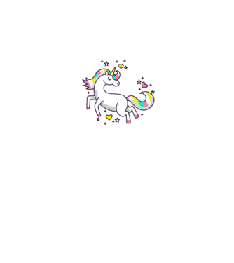 Unicorn Spark model gri/negru pe tricou