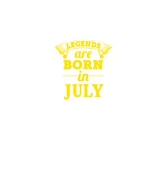 Legends are born in July model mov pe tricou