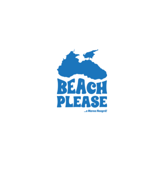 Beach please, e Marea Neagră! model alb/roșu pe tricou