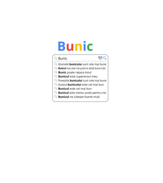 căutare Google Bunic model negru pe tricou