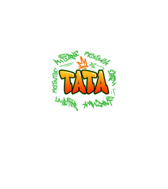 Graffiti tata model negru pe tricou