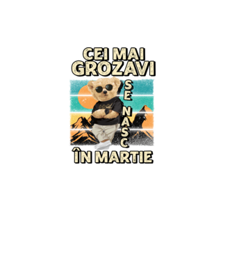 RETRO teddy MARTIE model negru pe tricou