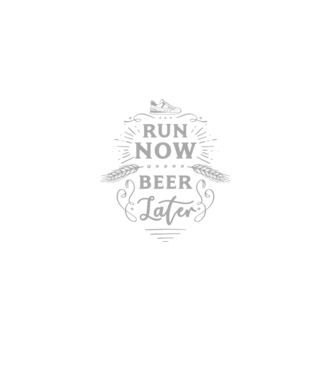 Run now beer later vintage model negru pe tricou
