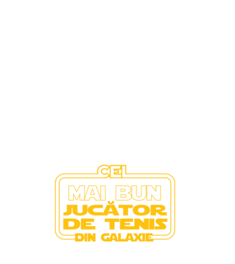 Cel mai bun jucător de tenis din galaxie model negru pe tricou