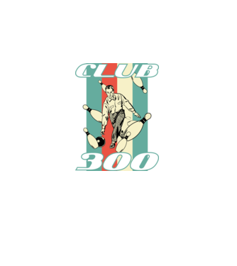 club300 model negru pe tricou