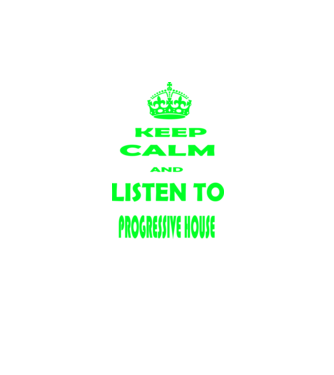 Keep Calm and Listen to prog-house model negru pe tricou
