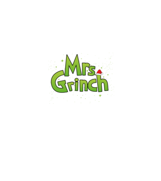 Grinch Family Mrs Grinch model albastru jeanși pe tricou