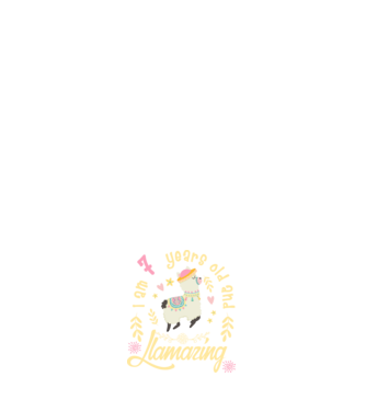 Birthday Llamazing 7 years old model negru pe tricou
