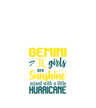 Sunshine with Hurricane GEMINI model negru pe tricou