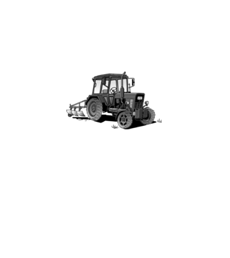 TRACTOR model roz deschis pe tricou