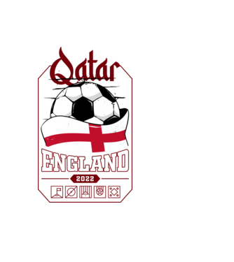Qatar teams England model negru pe tricou