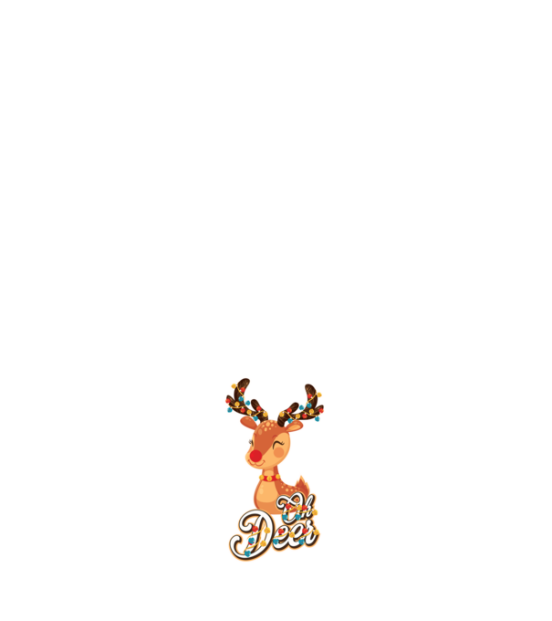 Oh deer model negru pe tricou
