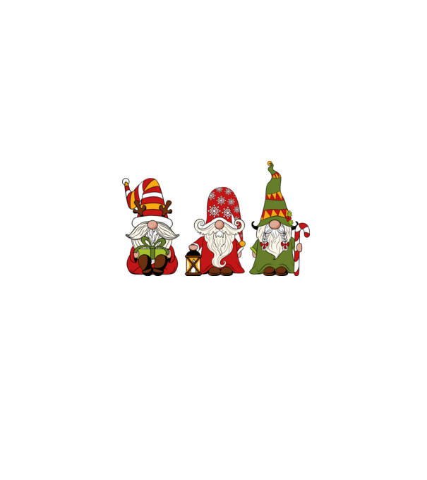 Xmas gnomes 2 model negru pe tricou