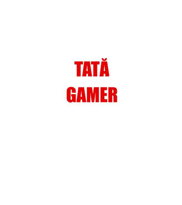 ziua tată noaptea gamer model negru pe tricou