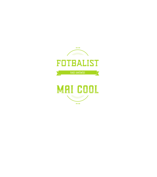 sunt fotbalist, la fel ca toți ceilalți, dar mult mai cool model negru pe tricou