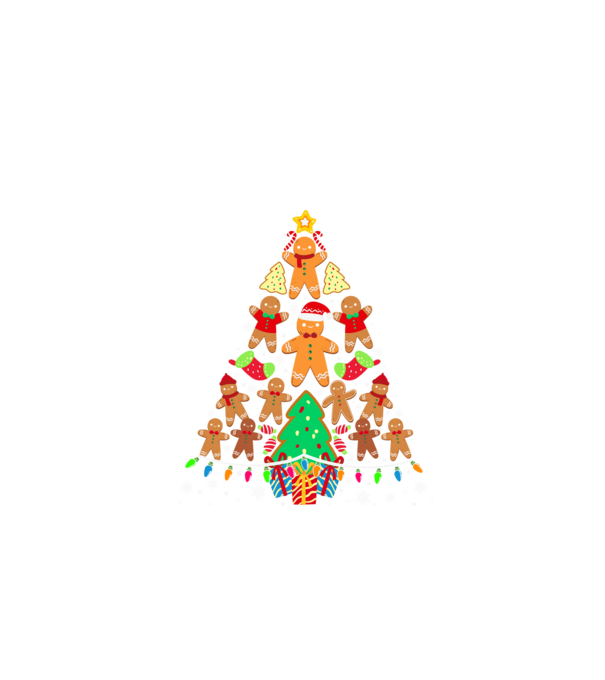 Cookie christmas tree model negru pe tricou