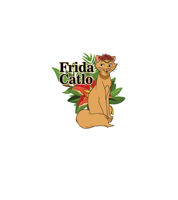 FridaCatlo model negru pe tricou