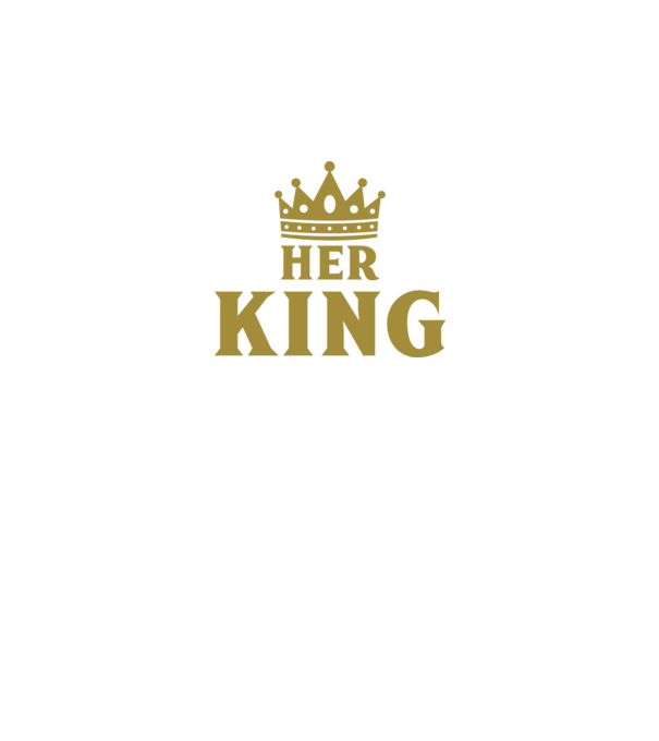 Her King model negru pe tricou