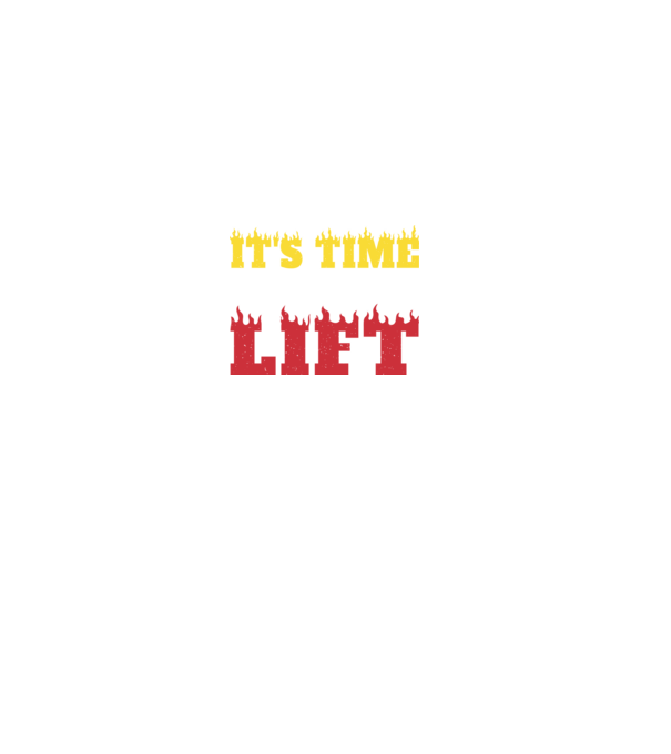 Time to lift model negru pe tricou