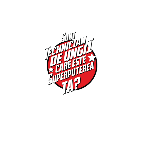sunt tehnician de unghii, care este superputerea ta? model galben neon pe tricou