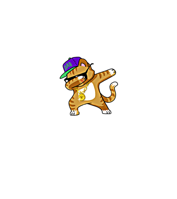 Cool Cat DAB model roșu pe tricou