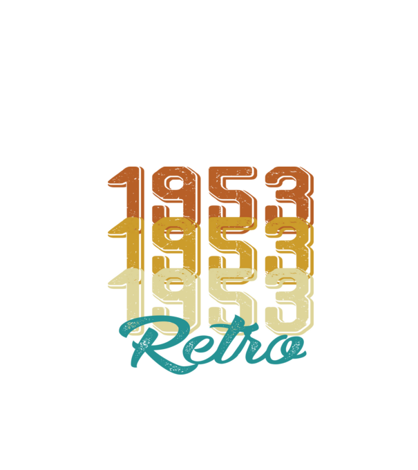 1953 Retro model alb pe tricou