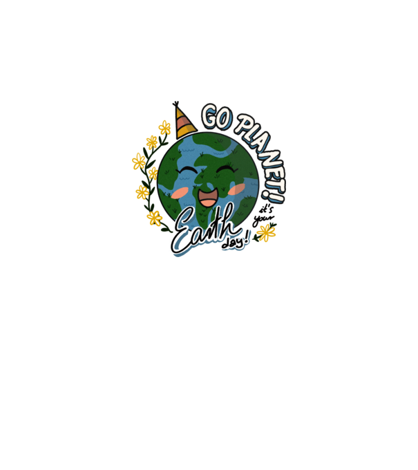 Go planet model alb pe tricou