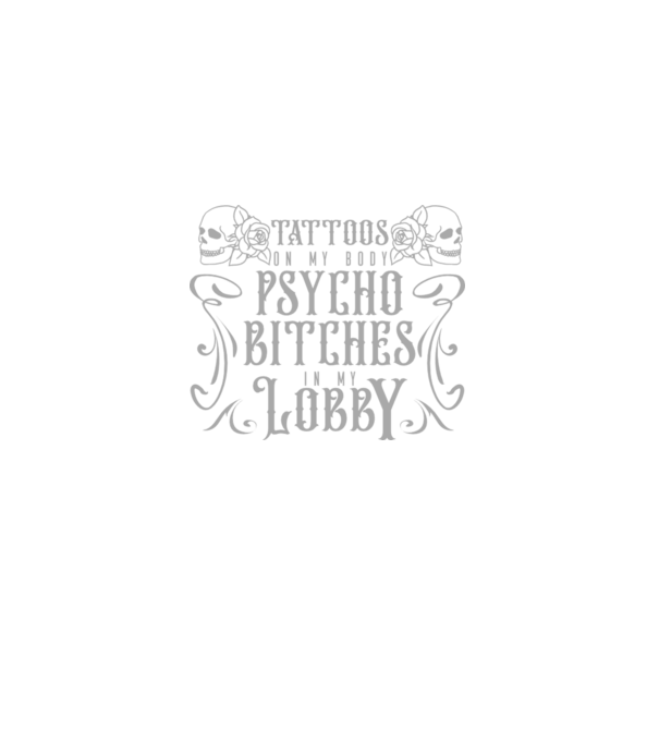 Psycho bitches model negru pe tricou