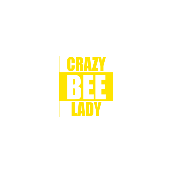 Crazy bee lady model negru pe tricou