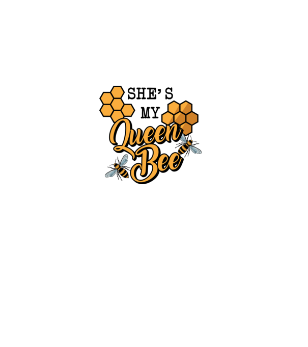 Queen Bee model gri pe tricou