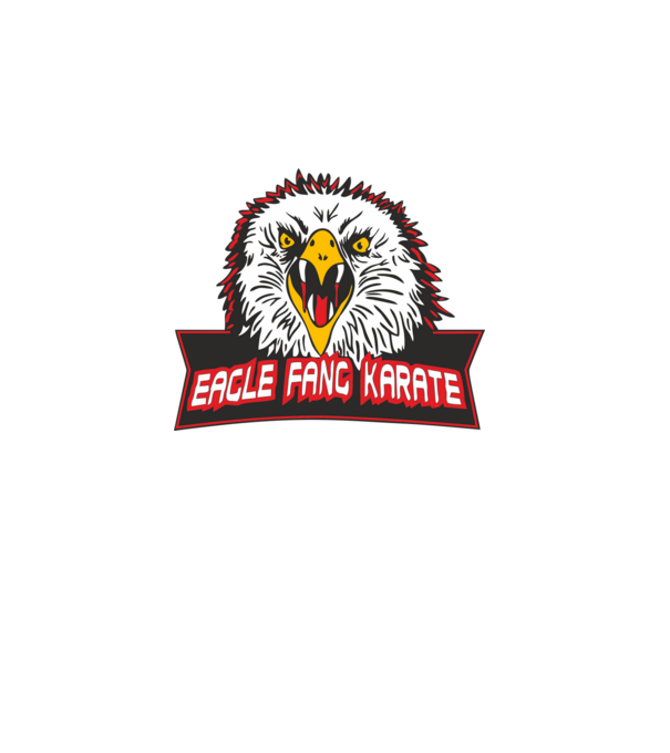 eagle fang karate cobra kai model turcoaz pe tricou