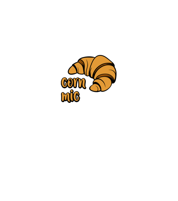 corn mic model alb pe tricou