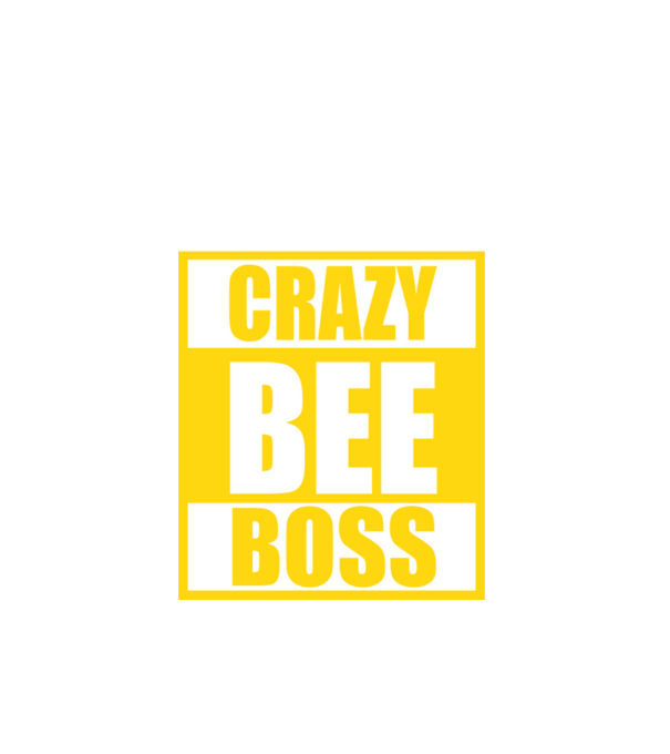 Crazy bee boss model negru pe tricou