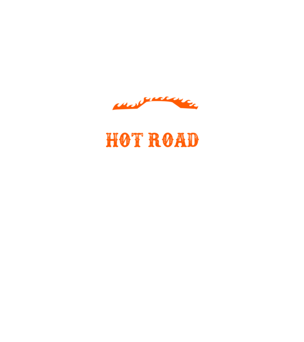 Hot road cartel model negru pe tricou