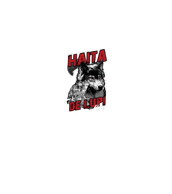 Petrecere de burlac - haită de lupi masculi alfa model albastru jeanși pe tricou
