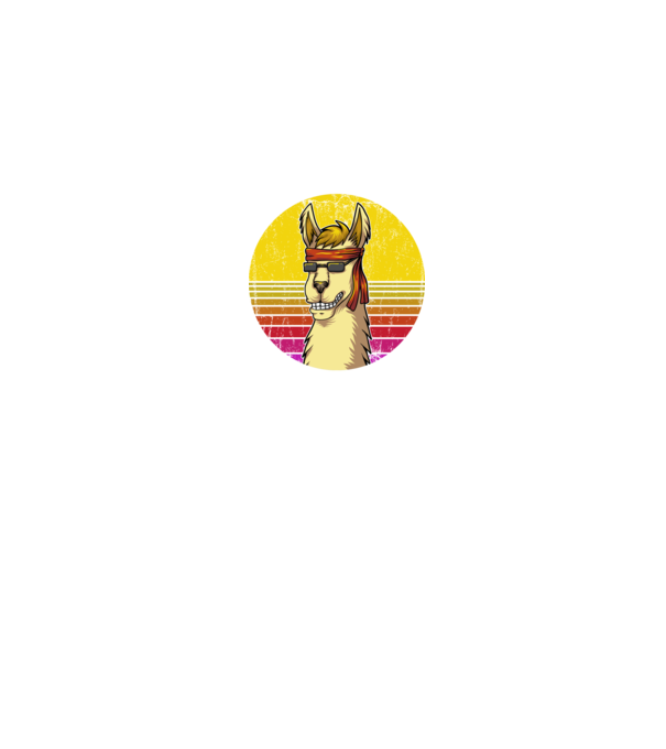No Prob LLama - Láma model negru pe tricou