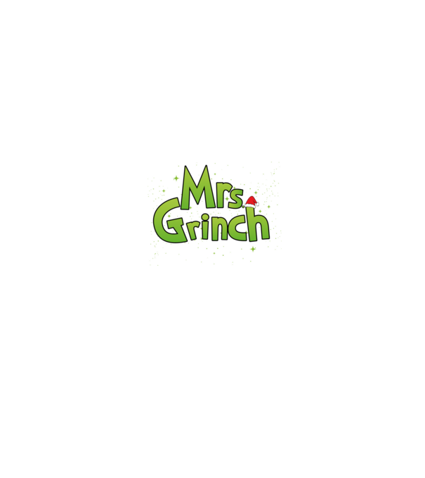 Grinch Family Mrs Grinch model negru pe tricou