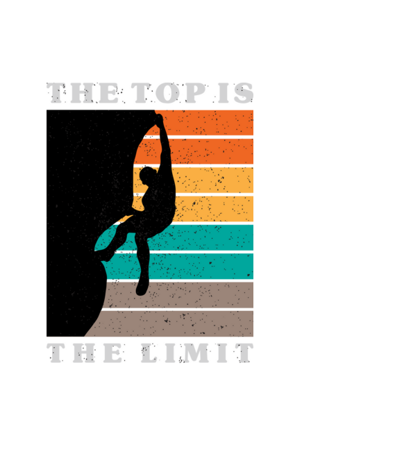The Top is the limit model negru pe tricou