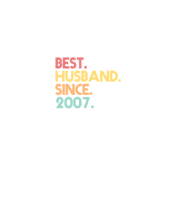 best husband since 2007 retro model negru pe tricou