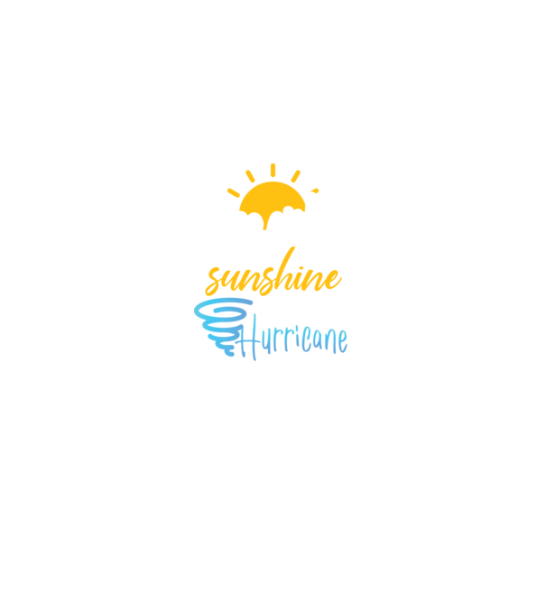 June Girls are Sunshine mixed with a little Hurricane model negru pe tricou