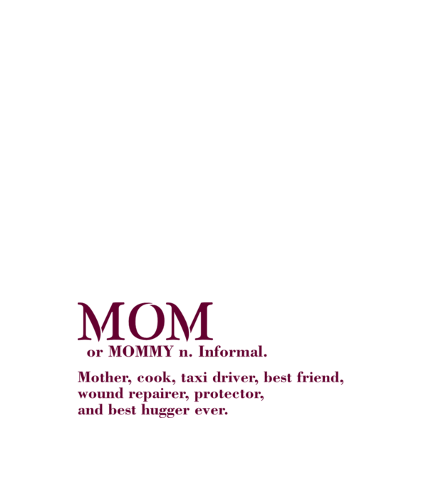Mom definition model negru pe tricou