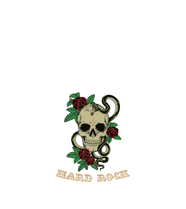 Hard Rock 1 model alb pe tricou