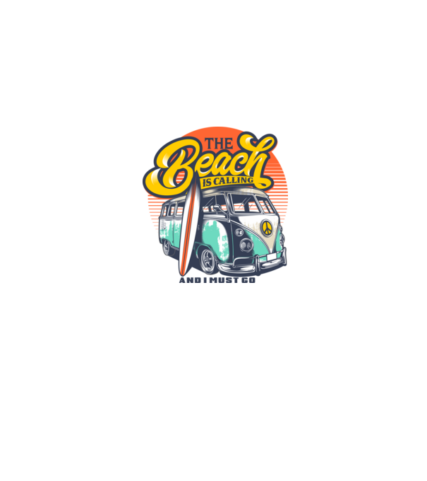 The Beach is Calling model gri pe tricou