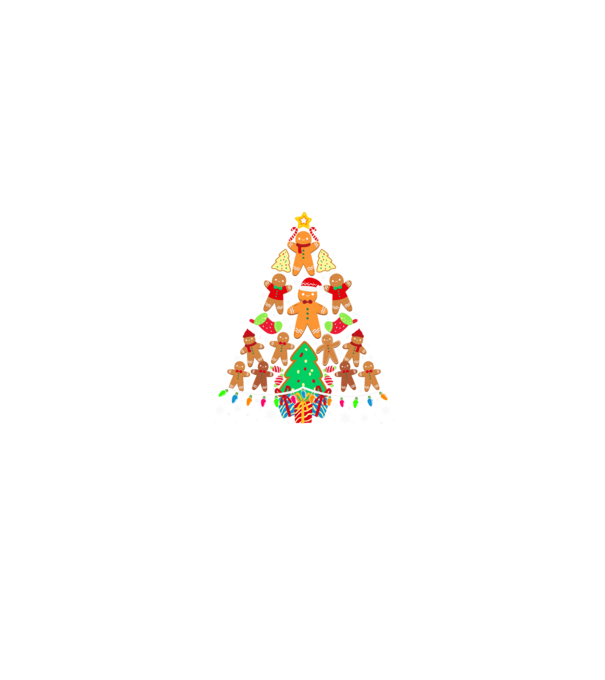 Cookie christmas tree model negru pe tricou