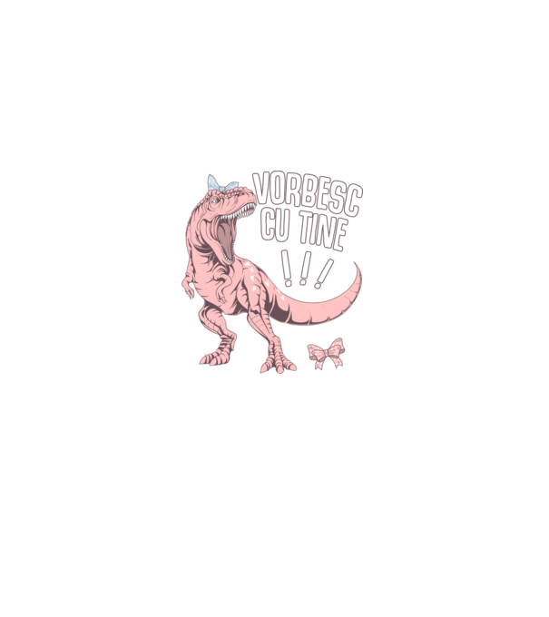 Vorbesc cu tine! #mamasaurus model negru pe tricou