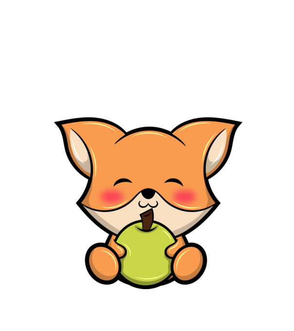Baby Fox model alb pe tricou