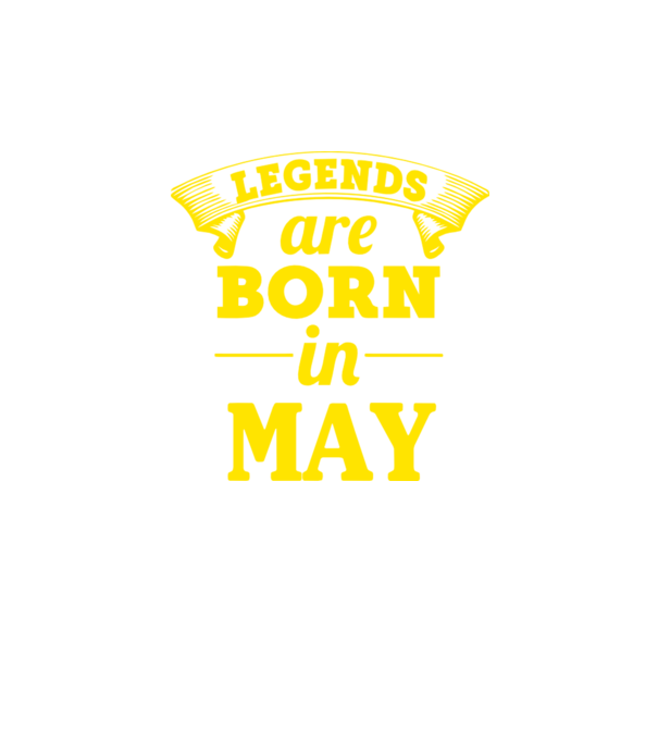 Legends are born in May model albastru regal pe tricou