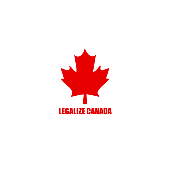 Legalize Canada model alb pe tricou
