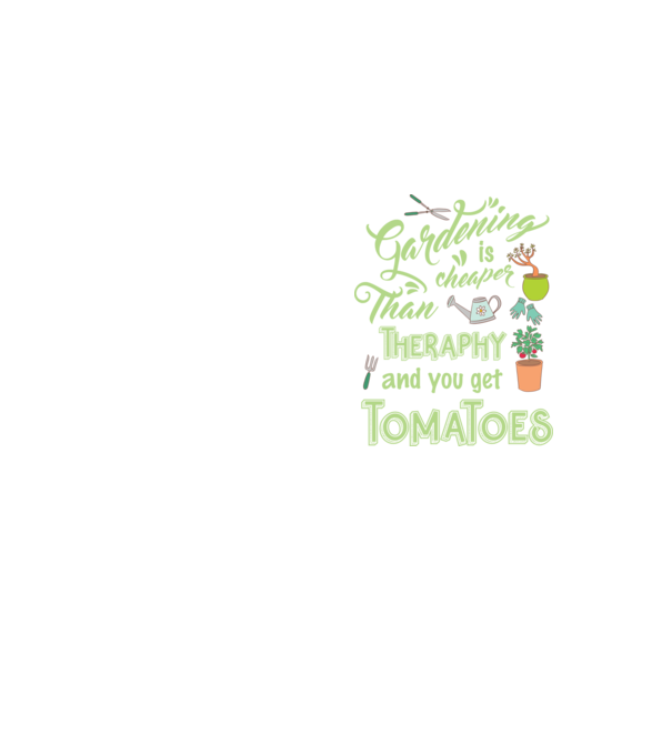 Gardening is cheaper than theraphy model galben neon pe tricou